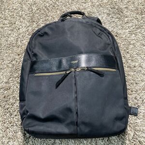 Knomo Black Mini Shoulder Straps Backpack Bag water resistant nylon padded